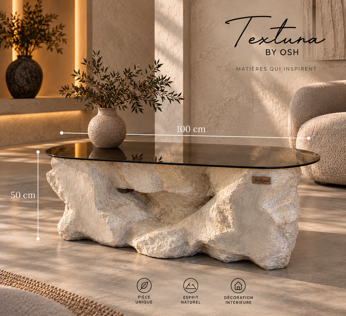 Table sculptura 100/50