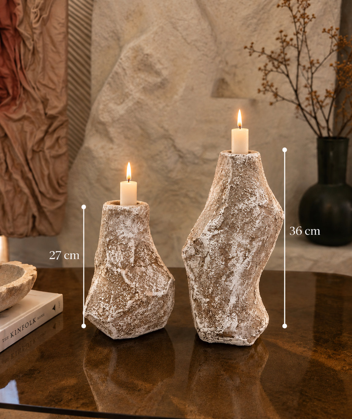 Bougie Flamme de terre duo