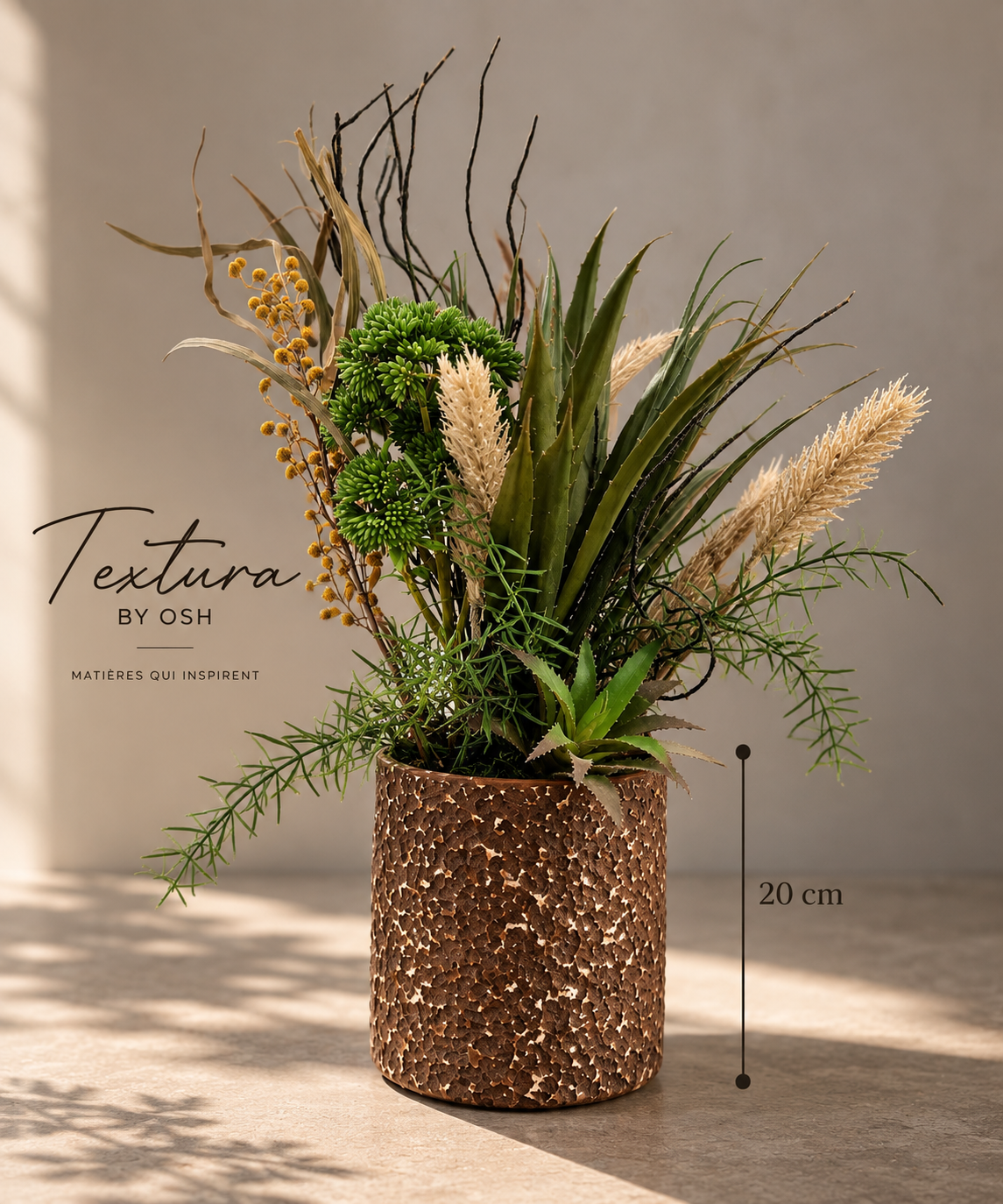 Composition jardin brut