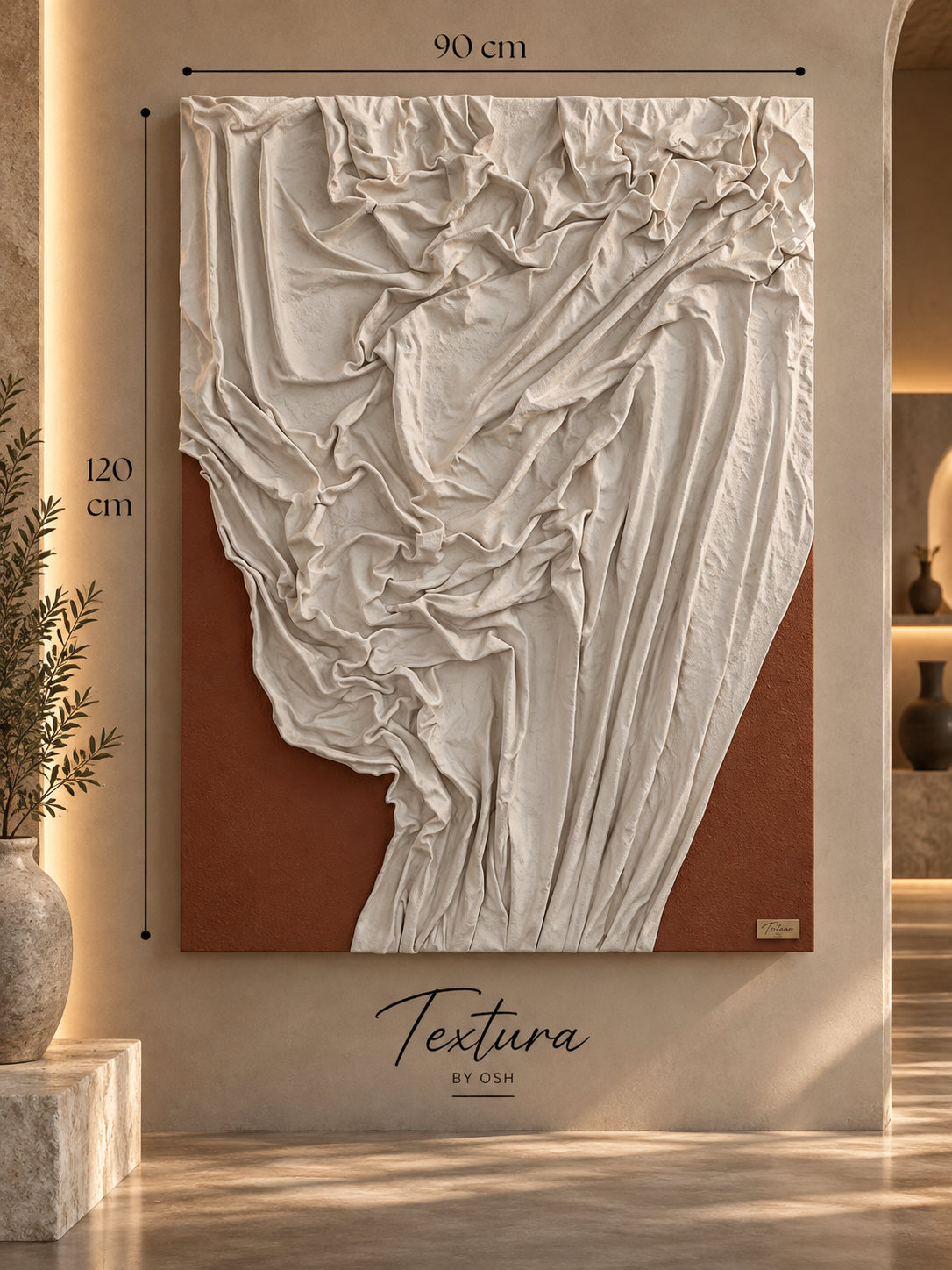 Étoffe sculptée 120/90