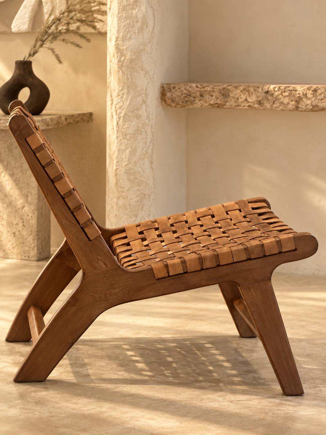 Chaise tissée